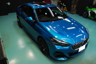 BMW218iグランクーペガラスコート画像